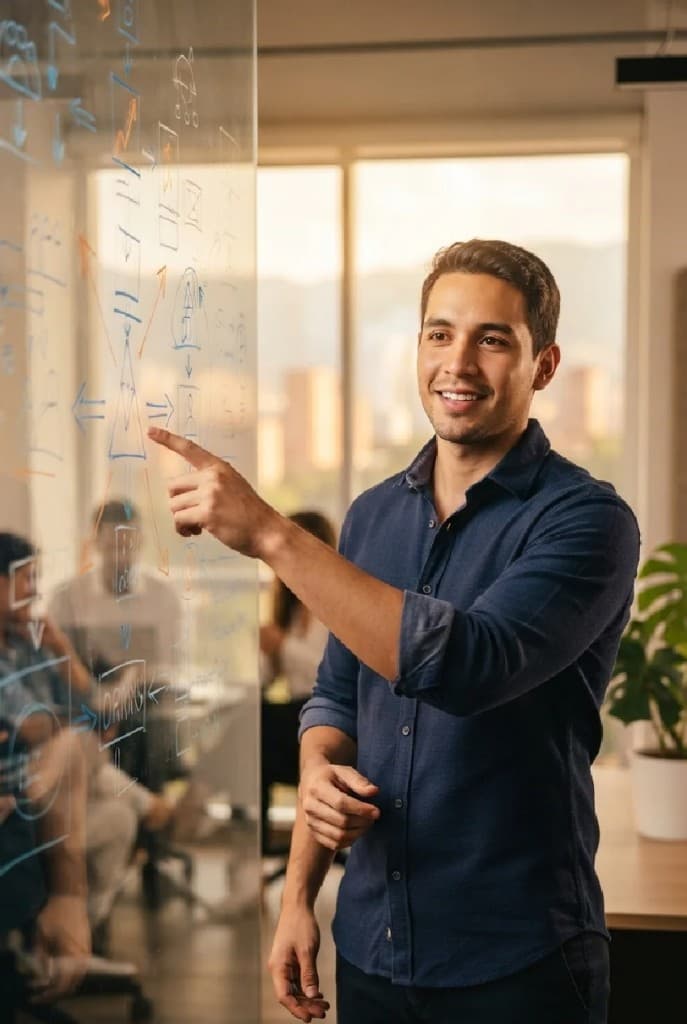 Experto planificando desarrollo profesional en SkillBridge
