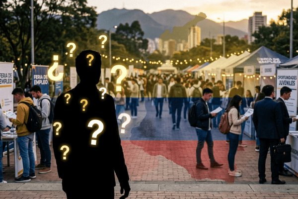 Profesionales analizando paneles de datos sobre empleo y crecimiento